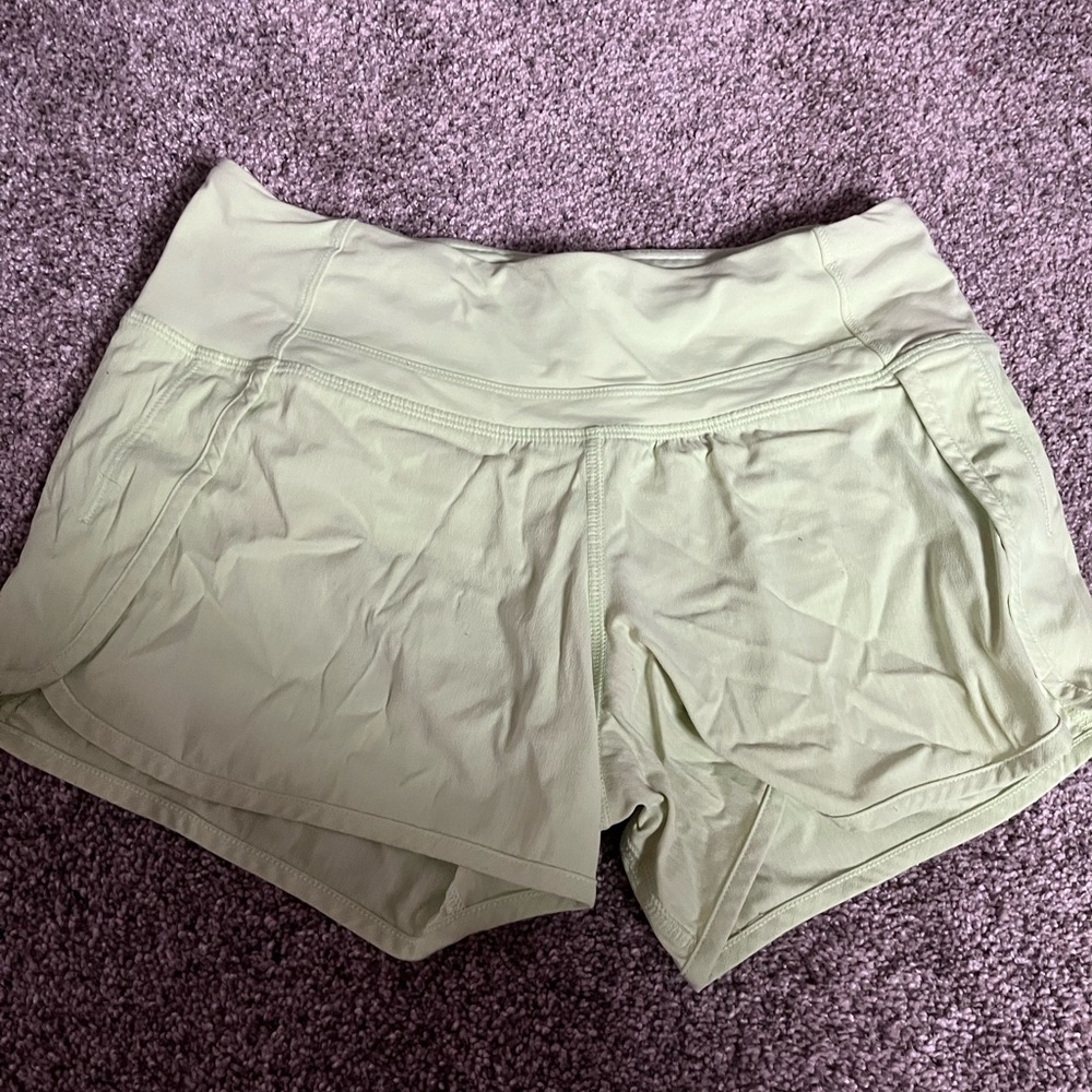 Green lulu shorts